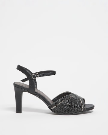 Joanna Hope Peep Toe Occasion Sandal - Extra Wide Fit (EEE)