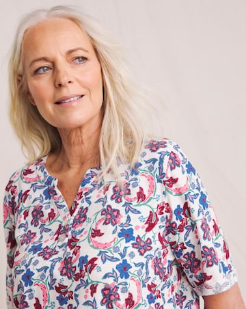 Julipa Printed Linen Jersey Tunic