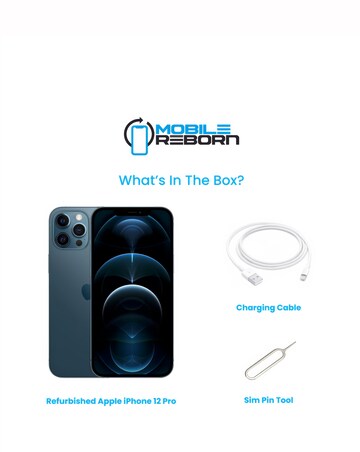 Refurbished Apple iPhone 12 Pro 128GB - Pacific Blue (Pristine Condition)