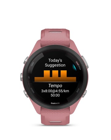 Garmin Forerunner 265S Music Smart Watch - Pink/Powder Grey