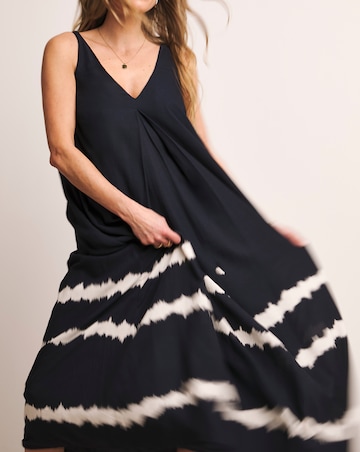 Anthology Linen Mix Pleat Dress