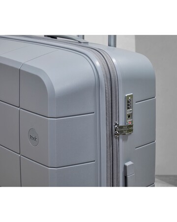 Rock Pixel Cabin Suitcase - Grey