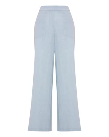 Sky Blue Wide Leg Trousers