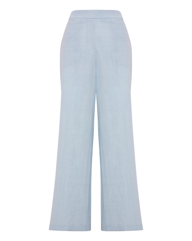 Sky Blue Wide Leg Trousers