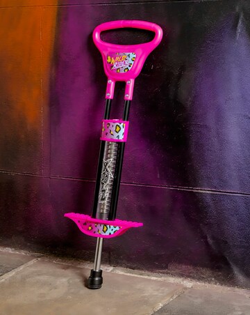 Xootz Rider LED Pogo - Pink Leopard