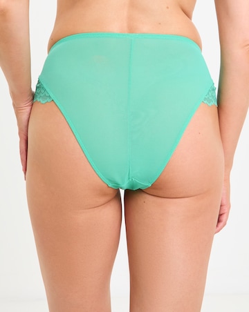 Ann Summers Sexy Lace Planet High Waist Brazillian Bright Green
