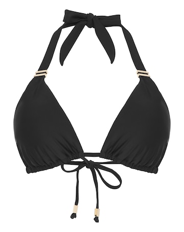 Figleaves Rene Black Soft Triangle Bikini Top