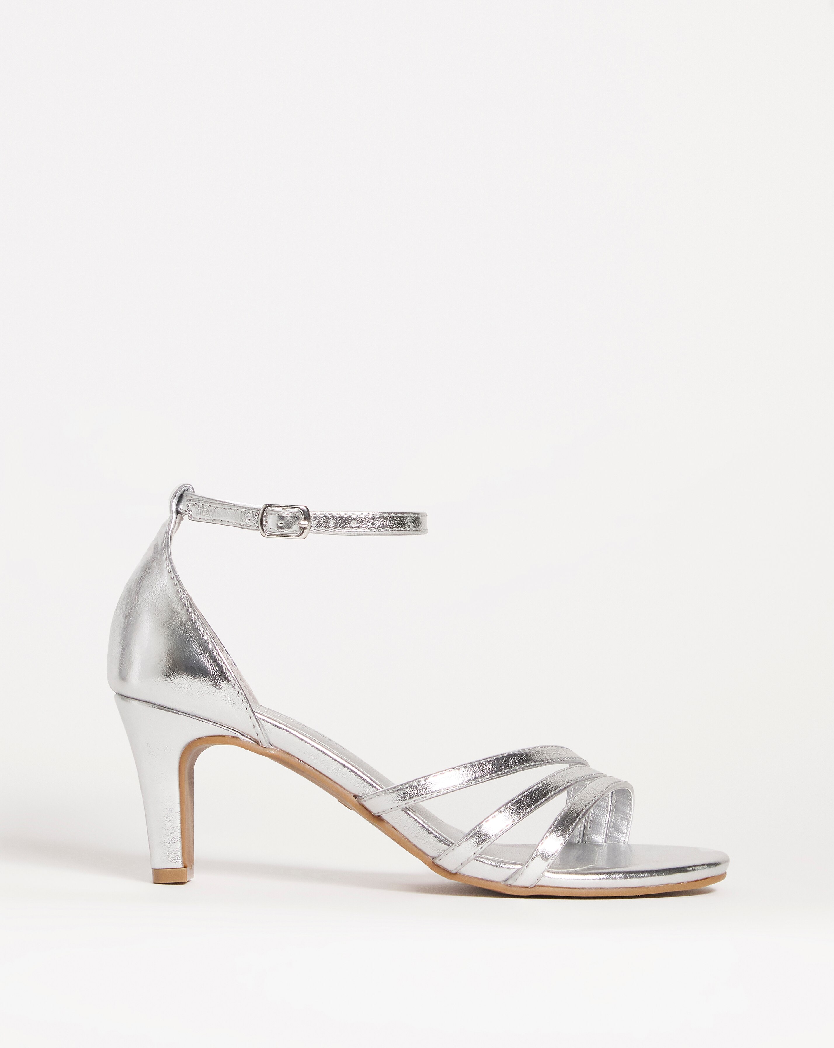 Court Heeled Sandal - Wide Fit (E)