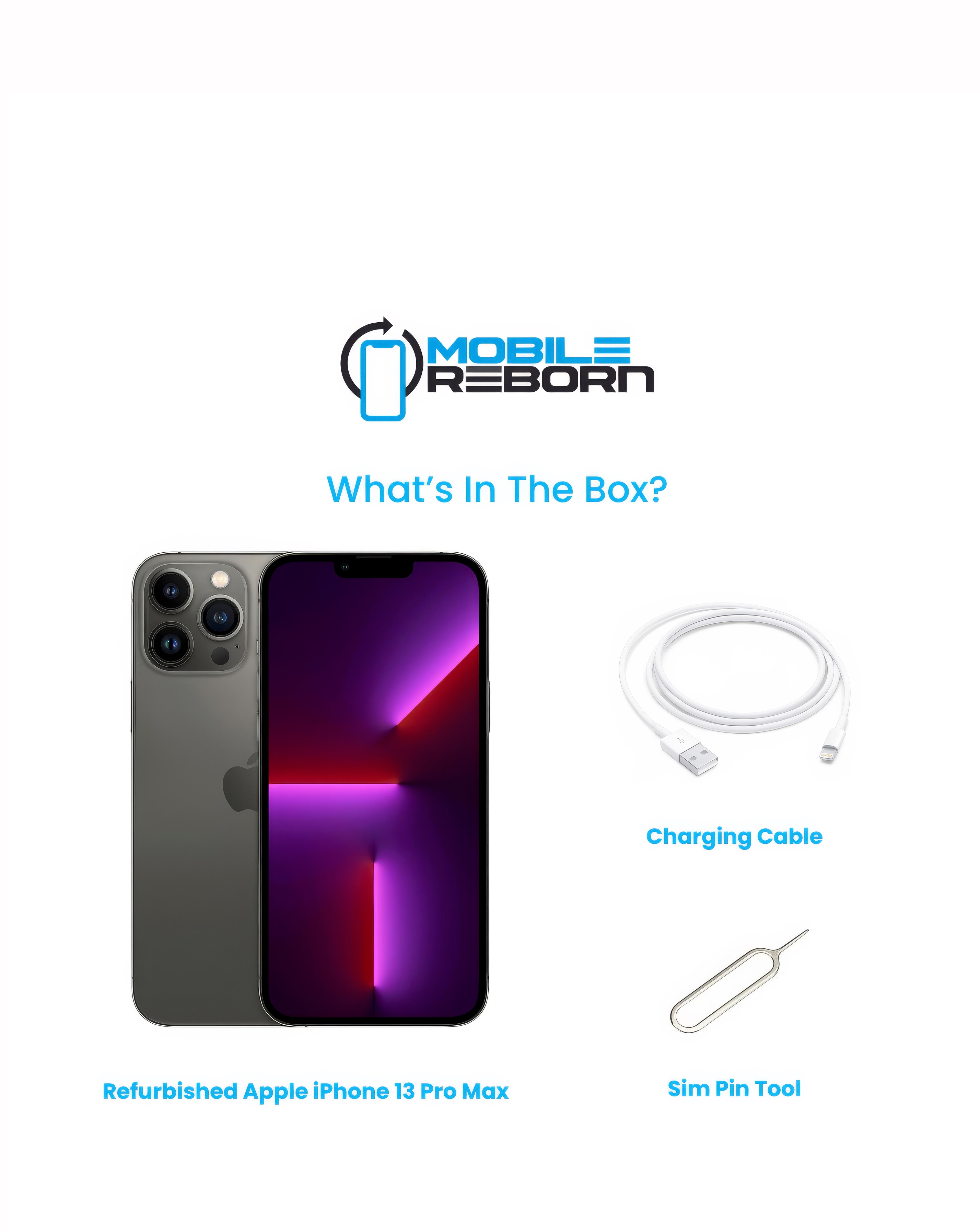 Refurbished Apple iPhone 13 Pro Max 128GB - Graphite (Pristine