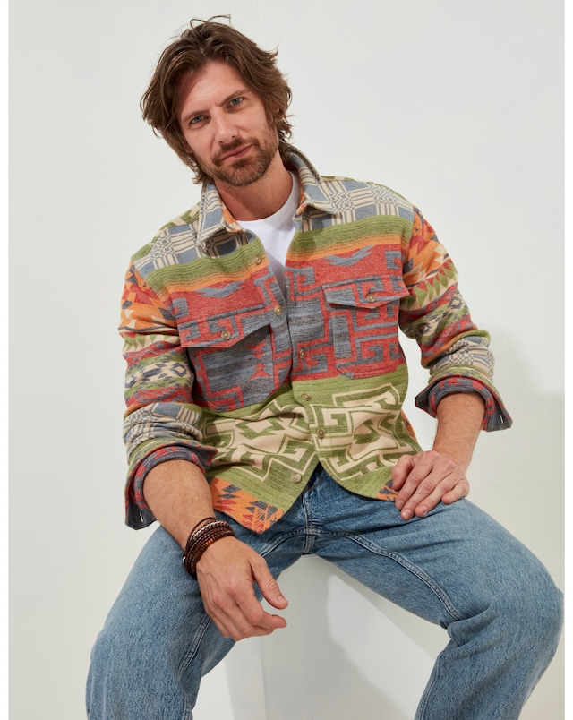 Joe Browns Aztec Overshirt Long