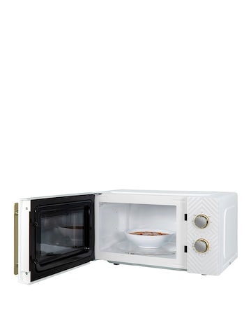 Russell Hobbs Groove 17 Litre Manual Microwave White