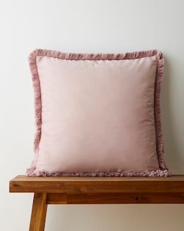 Luxe Velvet Fringed Cushion