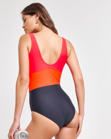 Sports Padded Colourblock Swimsuit