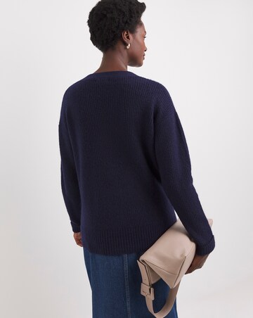 Button Ribbed Cardigan