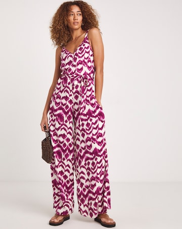 Wide Leg Strappy Jumpsuit