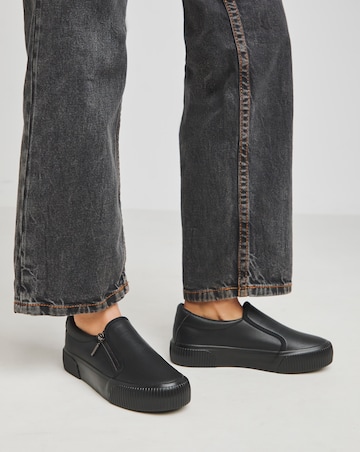 Esme Side Zip Trainers - Extra Wide Fit (EEE)