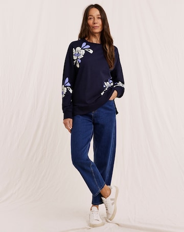 Julipa Floral Crew Neck Sweatshirt