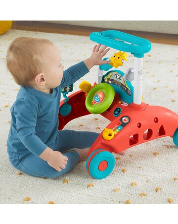 Fisher-Price 2-Sided Steady Speed Baby Walker with 100+ Songs, Sounds and Phrase