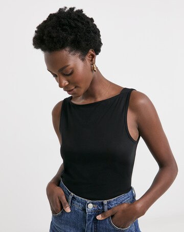 Pure Cotton Slash Neck Vest