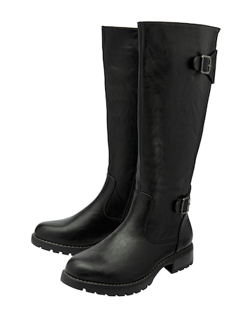 Lotus Brandi Knee High Buckle Boot Standard Fit