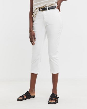 24/7 White Crop Jeans