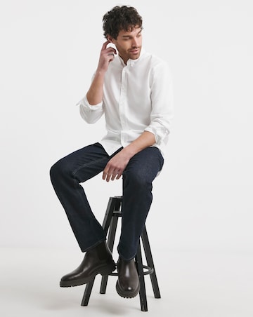 Calvin Klein Long Sleeve Regular Fit Oxford Shirt - White