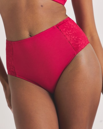 Pretty Secrets (2 Pack) New Sarah Cotton Full Fit Brief Knickers Navy/Red