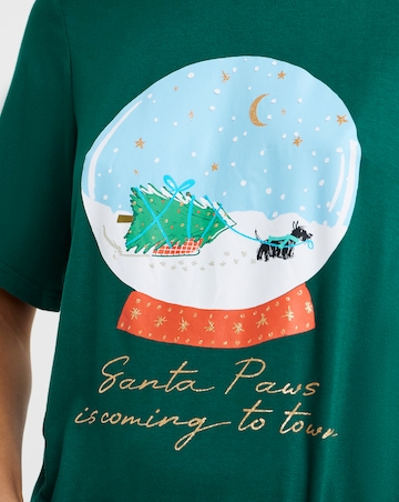 Pretty Secrets Christmas Scottie Dog Graphic Pyjama Set