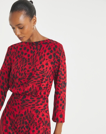 3/4 Sleeve Midi Tea Dress