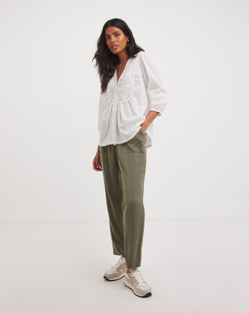 White Embroidered Top