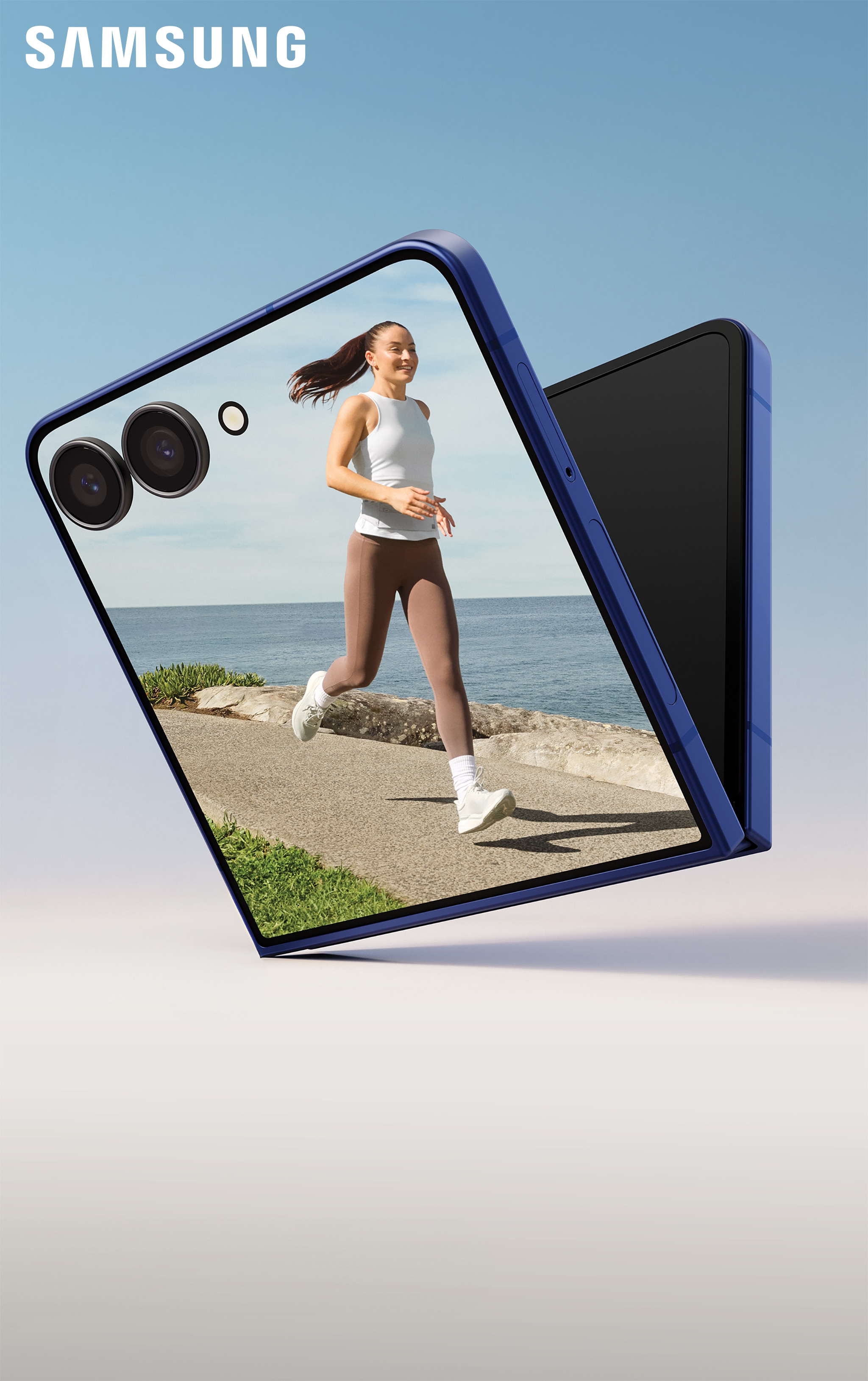 A Samsung Galaxy Z flip 7 phone