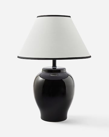 Joanna Hope Elizabeth Ceramic Black Table Lamp
