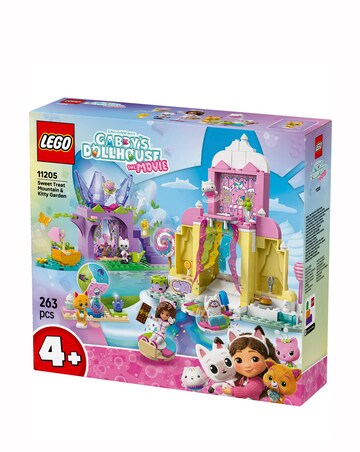 LEGO Gabby's Dollhouse Sweet Treat Mountain & Kitty Garden Pretend-Play 11205