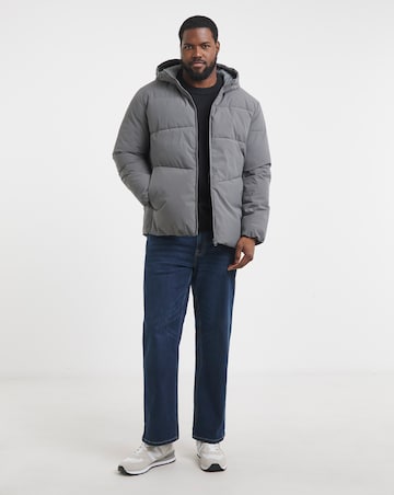 Jack & Jones Global Puffer Coat - Grey