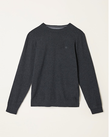 FatFace Rye Crew Neck Jumper (Regular & Tall) - Grey