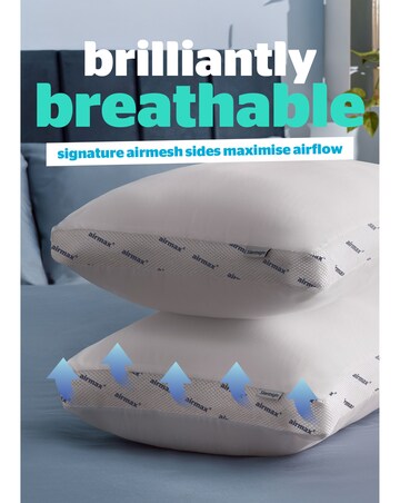 Silentnight Airmax 2 Pack Breathable Memory Foam Pillow