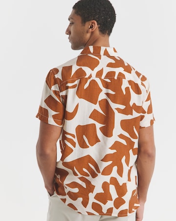 Leaf Crinkle Revere Collar Shirt