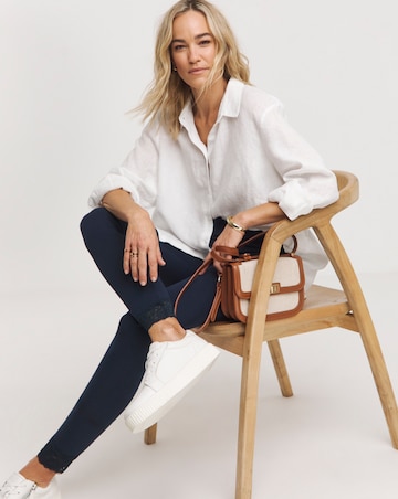 Joe Browns Navy Lace Hem Leggings