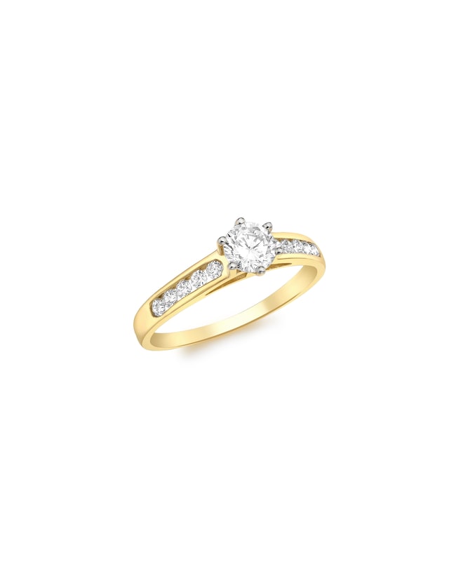 9 Carat Gold Cubic Zirconia Ring