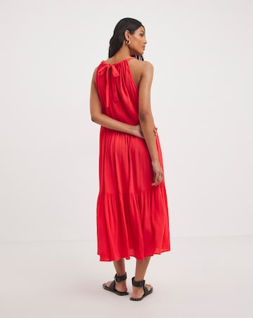 Viscose Crinkle Tiered Cami Dress