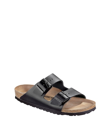 Birkenstock Classic Smooth Leather Arizona Sandals - Black