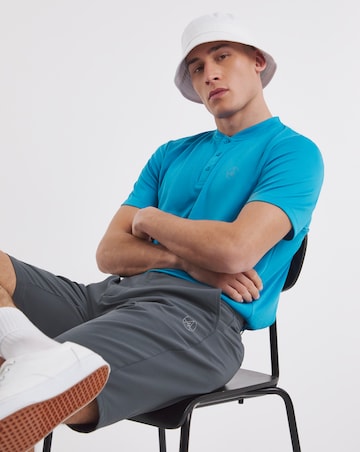 Golf Collarless Button up Polo