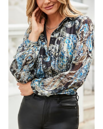 Sosandar Paisley Printed Shirt