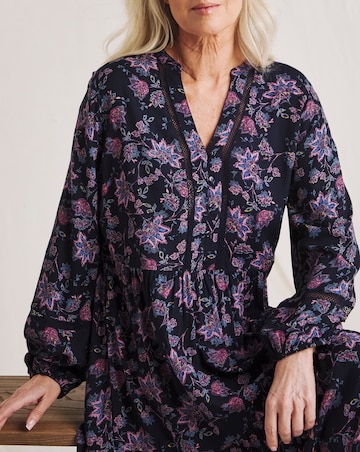 Julipa Lace Trim Printed Dress