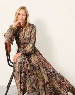 FatFace Jaqs Animal Midi Dress