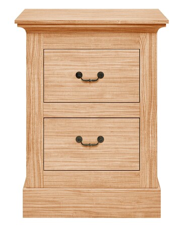 Julipa Ashford 2 Drawer Bedside Table