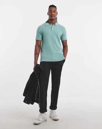 Waffle Knitted Polo
