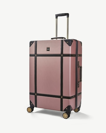 Rock Vintage Large Suitcase - Pink