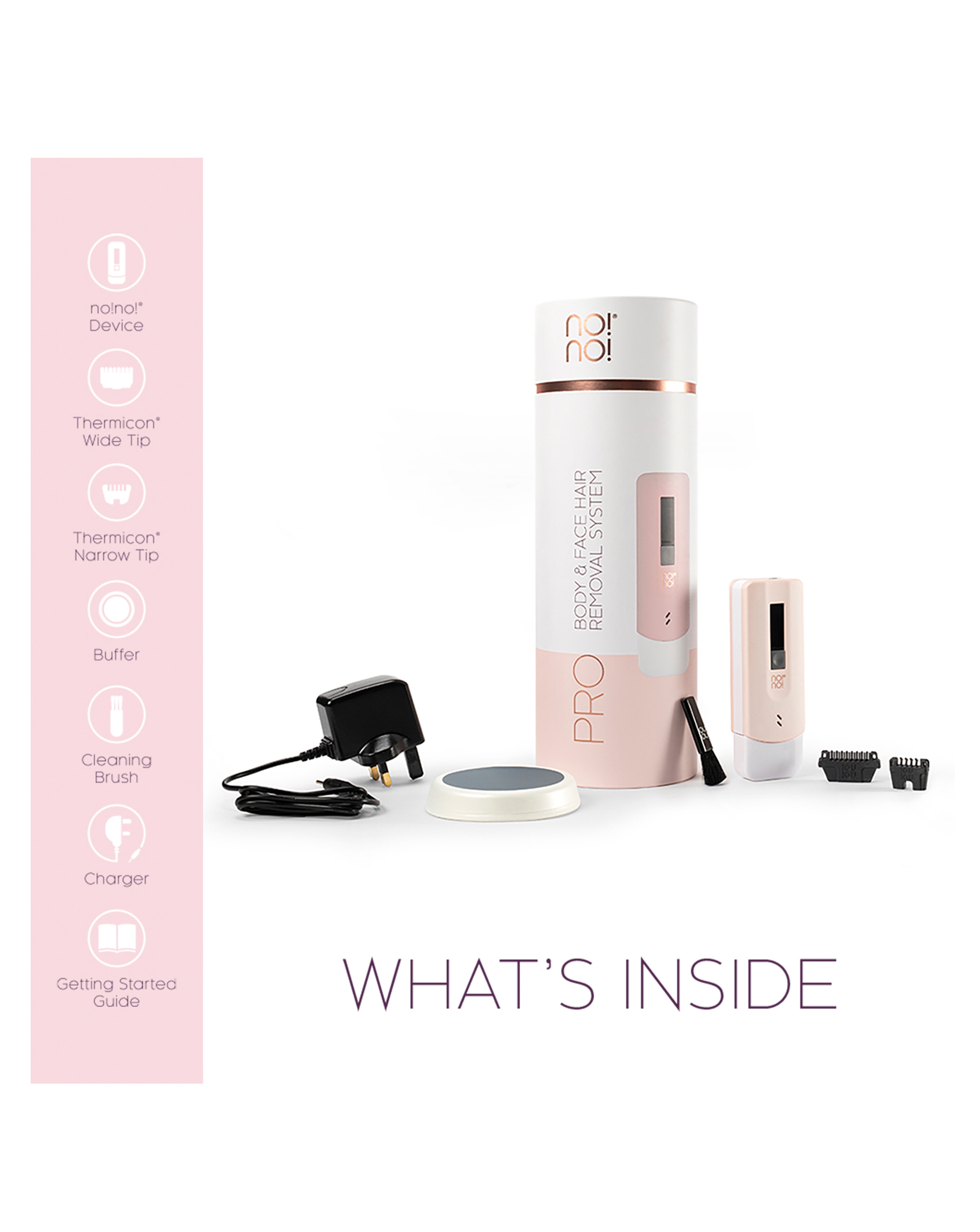 No!No! Pro 3 Hair Removal Soft Touch Pink | JD Williams