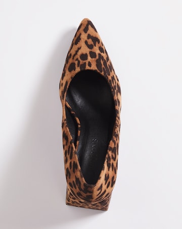 Block Heeled Court Shoe - Extra Wide Fit (EEE)